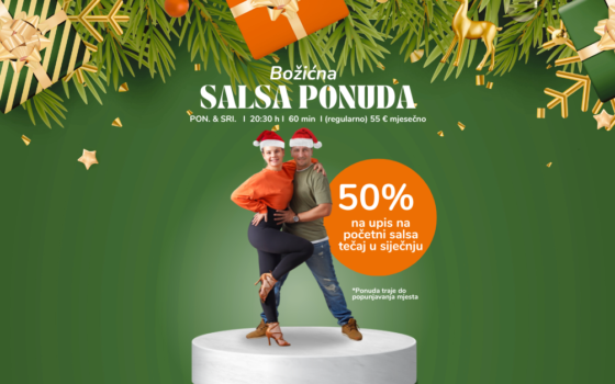 Upis u novi salsa početni tečaj od 7. siječnja! 🔥